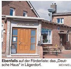 Ein F&ouml;rderprojekt der AktivRegion: Das Deutsche Haus in L&auml;gerdorf